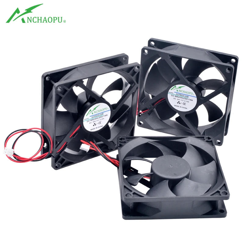 Description Picture 6 of itemACP9225 9cm 92mm fan 92x92x25mm 9025 DC5V 12V 24V 2pin Cooling fan for chassis power inverter