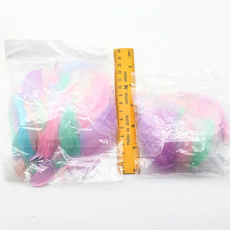 Description Picture 6 of item100pcs Natural Goose Feather Feathers 4-8 Cm 8-12 Cm Goose Down Colored Feathers DIY Home Craft Decoration Jewelry Decoration