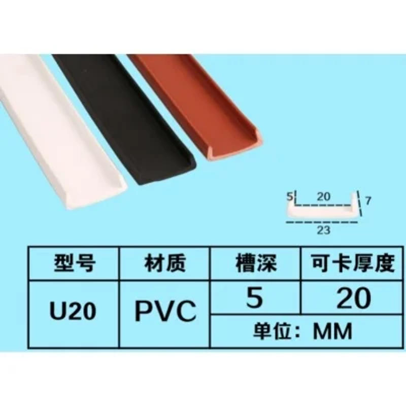Description Picture 5 of itemU Edge Banding Veneer Edging Wood Furniture Soft PVC Edgeband White Black Beige Gray odd