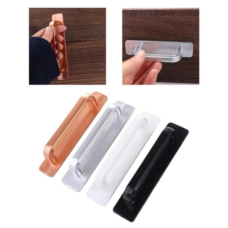 Description Picture 2 of itemNew Self-adhesive Drawer Handles Paste Plastic Door Handle Durable Multi-purpose Knob Auxiliary Device Window Cabinet