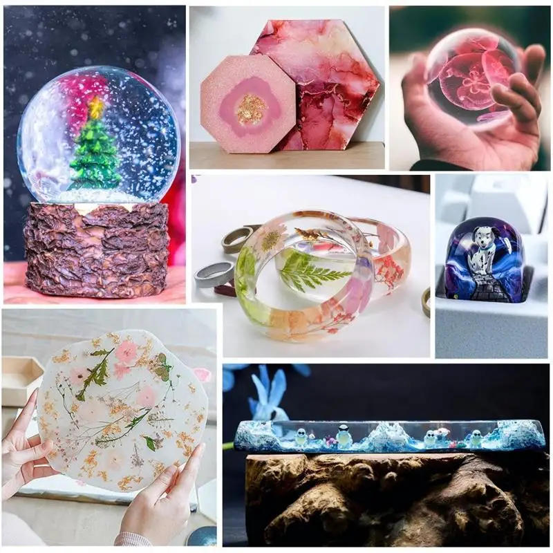 Description Picture 6 of item3:1 AB Glue Epoxy Resin Crystal Glue High Adhesive Hardener DIY Epoxy Resin Mold Jewelry Making Supply 100g/280g/400g/680/1000g