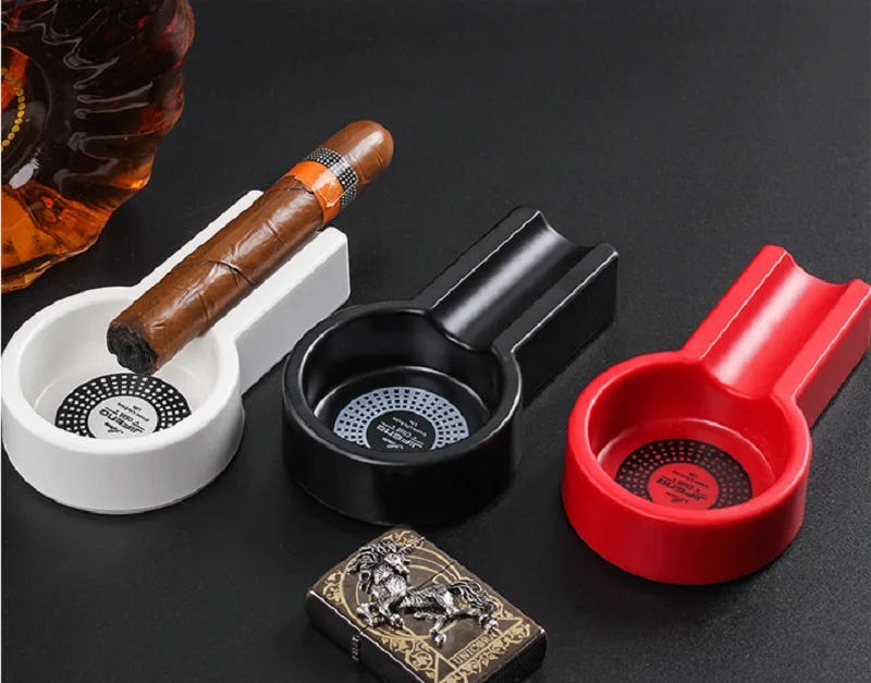 Description Picture 5 of itemPortable Cigar Ashtray Ash Tray Cigar Holder Ashtray Ash Tray Single Slot Cigar Holder Ashtray Ash Tray Cigarette Cigar Ashtray