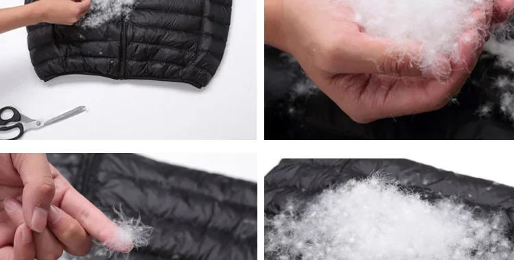 Description Picture 5 of itemCoat Ultralight Sleeveless Puffer Vest Jacket Ultra Thin Warm Lightweight Down Jacket Waistcoat Winter Men Duck Down Vest Coats