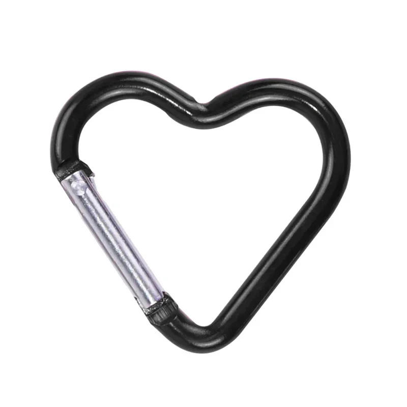 Description Picture 2 of item1PC Outdoor Carabiner Heart Shape Keychain Metal Ring Buckle Climbing Clip Hook Outdoor Tool Hiking Survival Equipment Accessory