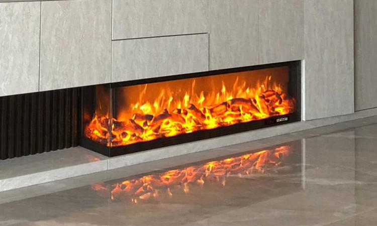 Description Picture 6 of item2000mm Wide 3-Sided Electric Fireplace TV Cabinet Realistic LED Flames,Dining Room Divider,Living Room Decor (2000×300×500mm)