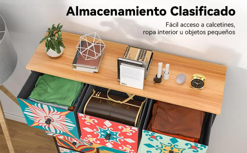 Description Picture 4 of item10x30x132cm Wide Chest Storage Drawer Cabinets Fabric Dresser Wood Water-resistant For Living Room Corridor Furniture HWC