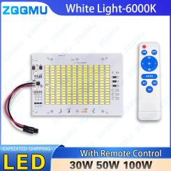 LED Solar Lamp Board 30W 50W 100W With Remote Control 2835 Integrated Chips For DIY Outdoor Floodlight Home Garden Street Light