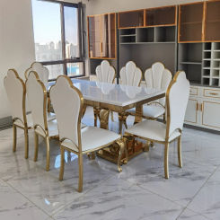 Nordic Stainless Steel Dining Chair for Kitchen American Custom Backrest Dining Chairs Negotiation Chair Dining Room Furniture