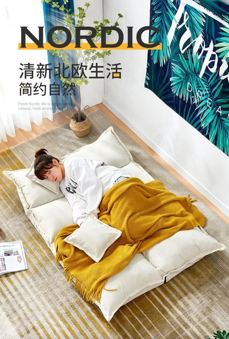 Description Picture 2 of itemJapanese Lounge Lazy Person Foldable Sofa Bed on The Ground Floor Balcony Sofa Mobilier Gaming Chair Living Room Couch Sofa