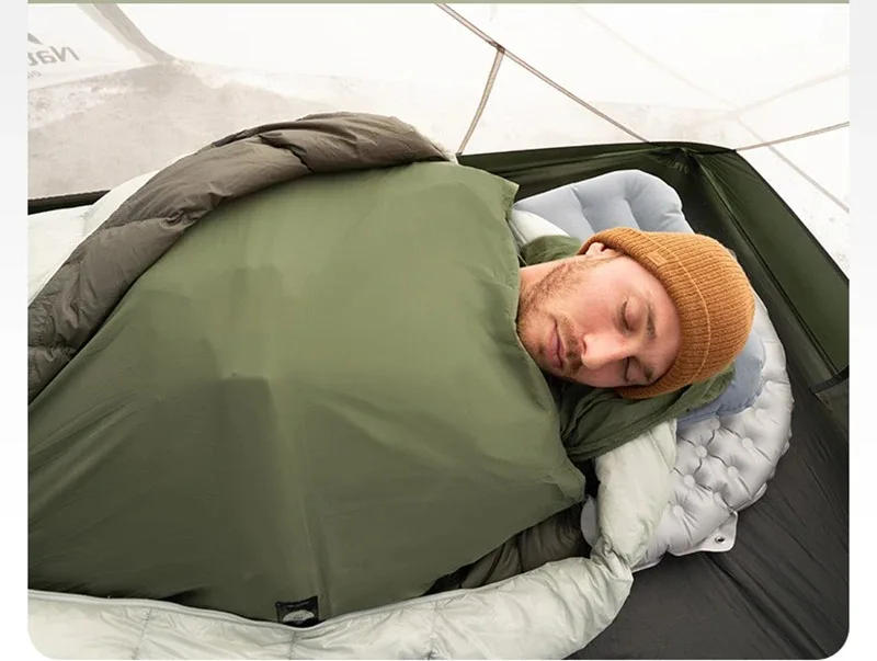 Description Picture 4 of itemNaturehike Camping Sleeping Bag Ultralight Portable Folding Warm Sleeping Bags Outdoor Hiking Travel Mummy Sleeping Bag Liner