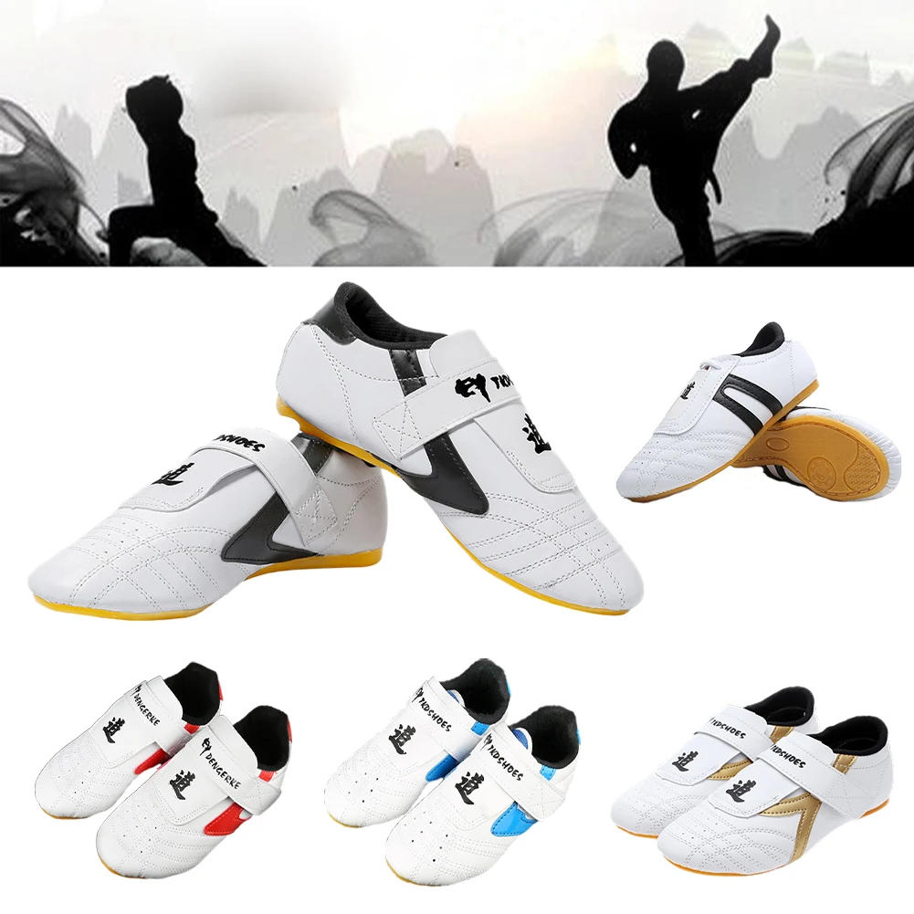 Description Picture 3 of itemBreathable White Taekwondo Shoes Kung Fu Shoes Wushu Taichi Karate Martial Arts Wrestling Fighting Sneakers