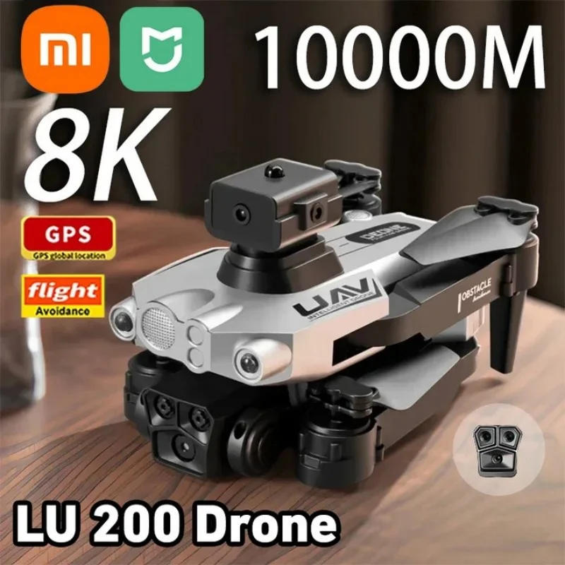 Description Picture 2 of itemXiaomi LU200 Drone GPS 8K HD Triple Camera Aerial Photography WIFI Optical Localization Automatic Obstacle Avoidance Drone 2024