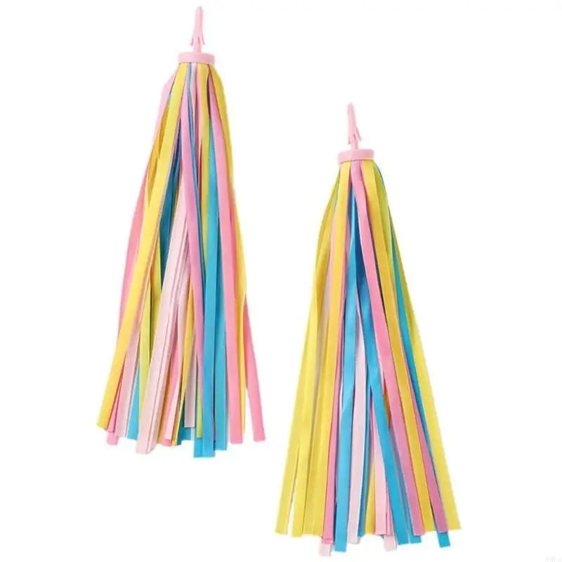 Description Picture 6 of item2pcs Ribbon Outdoor Cycling Scooters Bicycles Handlebar Colorful Tassels
