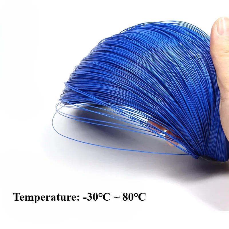 Description Picture 5 of item5/10/30M UL1571  Electronic Wire 32 30 28 26 24 22 20 18 16AWG Environmental PVC Insulated Tinned Copper Cable DIY Cord LED Line