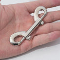 10pcs Eye Bolt Snap Hook 316 Stainless Steel Quick Draw Link Carabiner B-Shape Spring Hook for Diving/Dog Leash