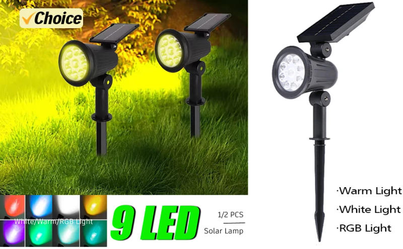 Description Picture 2 of item1/2/4/5/10Pcs 100 LED Wall Lights Outdoor Solar Lamp PIR Motion Sensor Solar Powered Sunlight Street Light for Garden Decoration