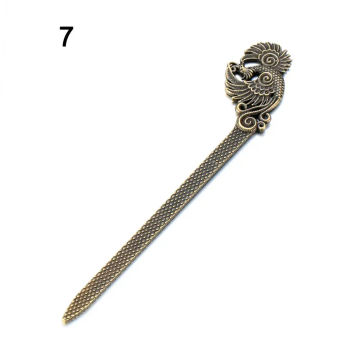 Women Vintage Hair Sticks Curved Hair Clip Bronze Hairpins Vintage Metallic Hair Fork Hair Care Styling Tools Hair Accessories