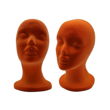 Woman Mannequin Head Model Hair Wig Hat Multi-use Foam Female EPS Foam Head Mold Wig Hat Holder DIY Headwear Display Model Tool