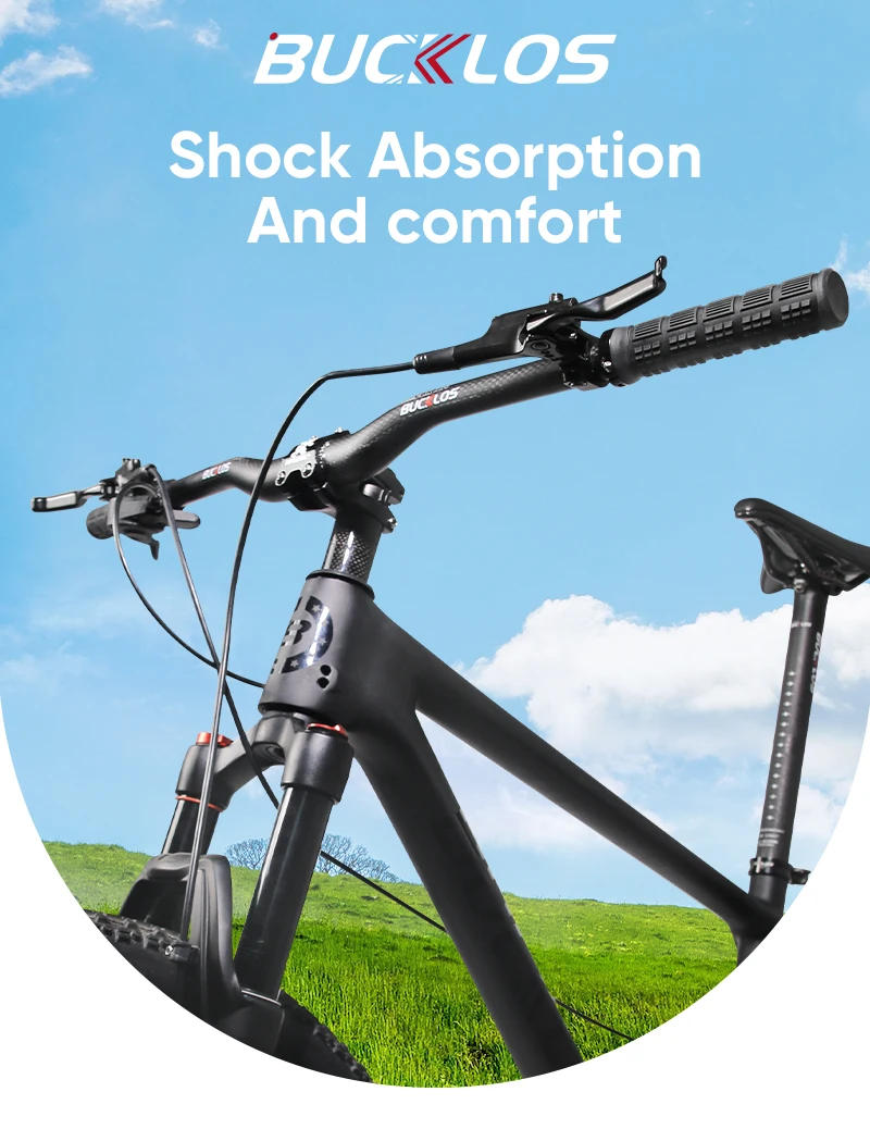 Description Picture 2 of itemBUCKLOS Bicycle Handlebar Grips Double Lock on Mountain Bike Grip Comfortable Shock-absorption MTB Cuffs Anti-slip Bike Handles