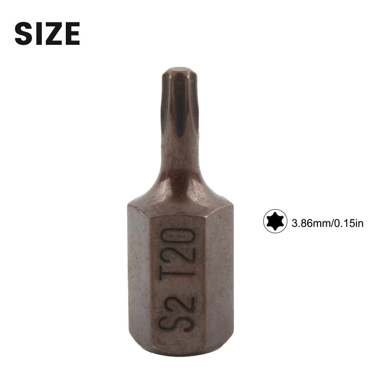 Description Picture 2 of item1pc 30/75MM Torx Screwdriver Bits Electric Wrench Socket Bit Magnetic Hex Shank Screwdrive Hand Tool T20 T25 T30 T40 T45 T50 T55