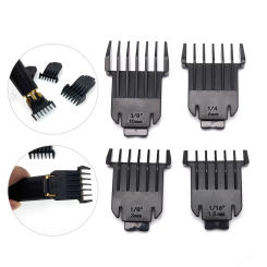 4PCS T9 Universal Hair Clipper Limit Comb Guide Sets 1.5mm/3mm/6mm/10mm Limit Calipers Trimmer Guards Hairdressing Tools