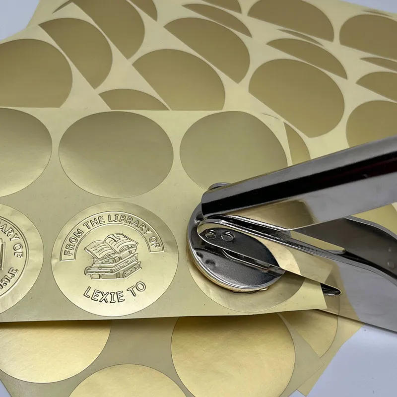 Description Picture 3 of item50mm Round Embossed Seal Stamp Stickers Certificate Award Sticker Envelope Wedding Party Gift Business Decor Seal Mark Sticker