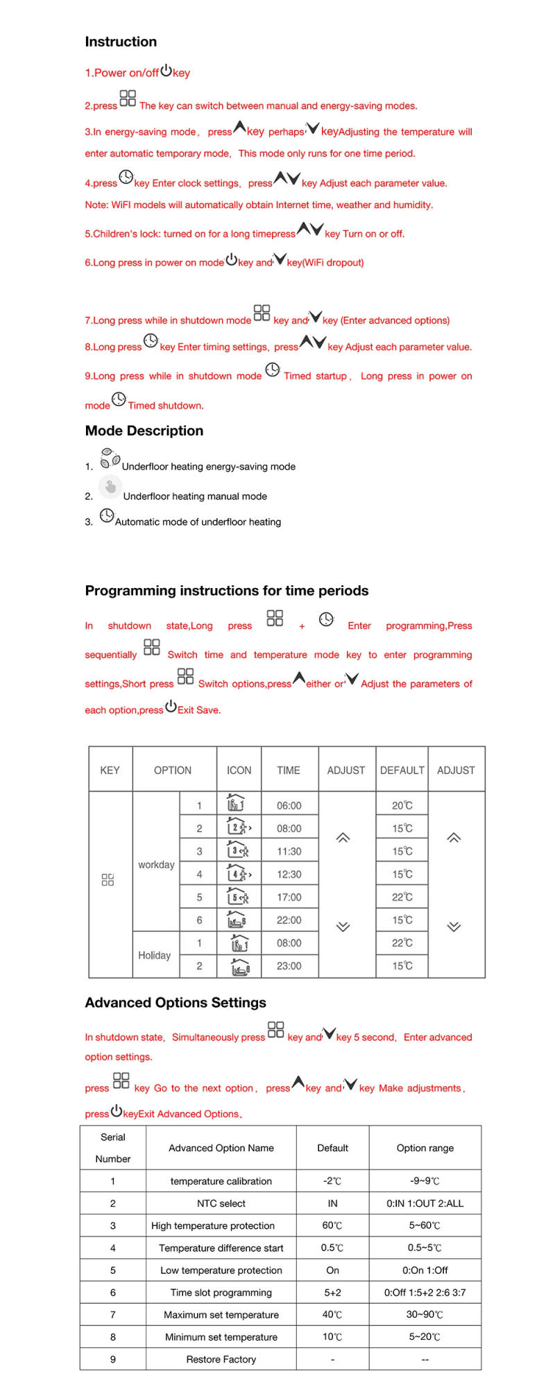 Description Picture 2 of itemTuya WiFi Smart Thermostat Electric Floor Heating TRV Water Gas Boiler Temperature Voice Remote Controller for Google Home Alexa