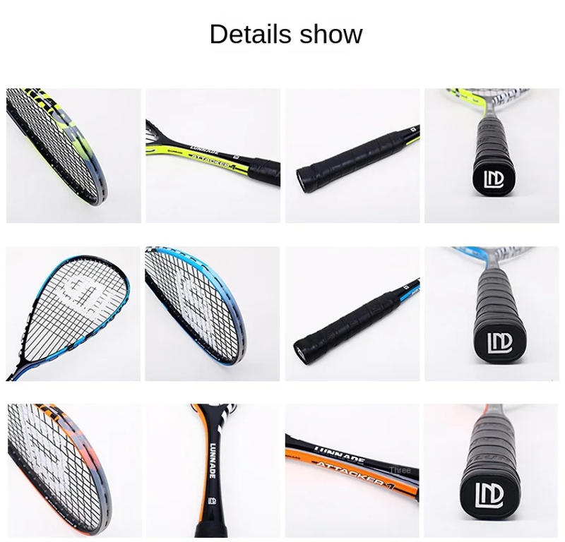 Description Picture 4 of itemSquash Rackets Ultra-Light Composite Carbon Integrated Professional Competition Training Racket Outdoor Sports Hot Sale