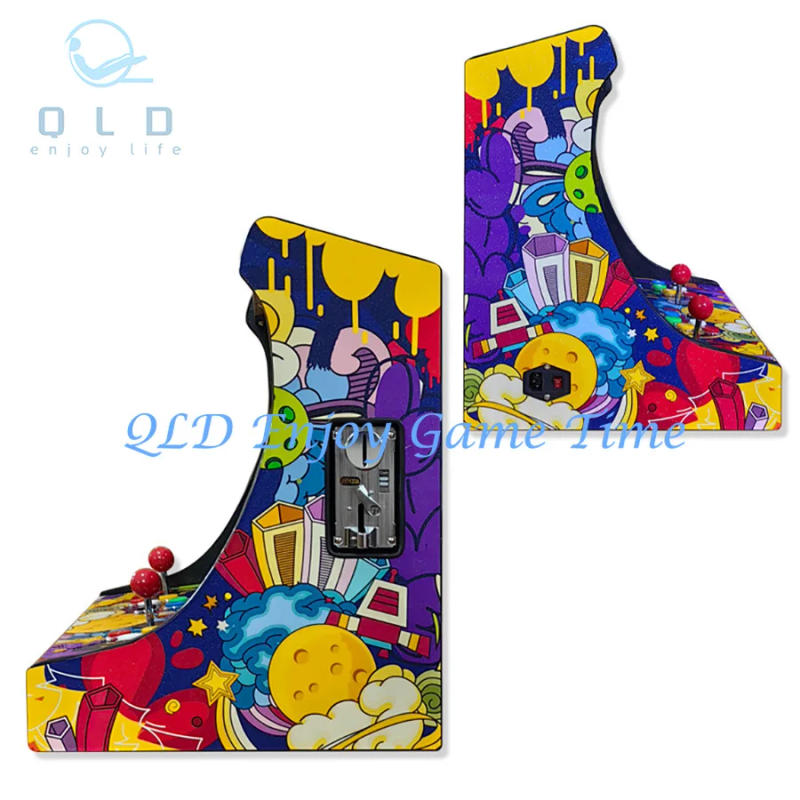 Description Picture 4 of item22" LCD Bartop Arcade Video Game Console, Built with SAGA PANDORA DX 26800 in 1, Coin Acceptor Joystick Button, 2 Players to TV