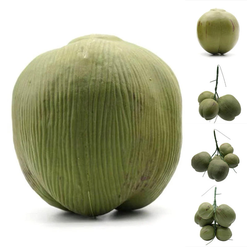 Description Picture 5 of itemFruit Ornament Artificial Coconuts Fake Coconuts Farmhouse Decorations Ornaments Simulated Coconuts Artificial Fruit Props