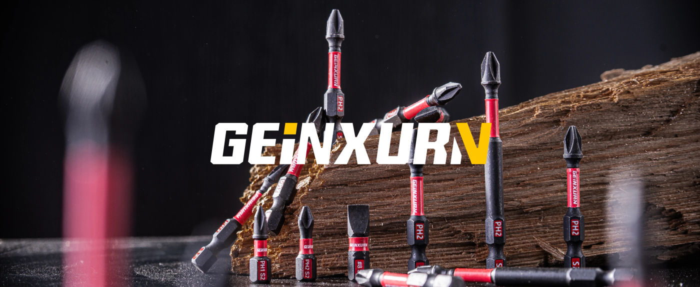 Description Picture 2 of itemGEINXURN Impact Tough #2 Square 1 in/2in. Power Driver Bits, S2 Alloy Steel Magnetic SQ2 Screwdriver Bits Set