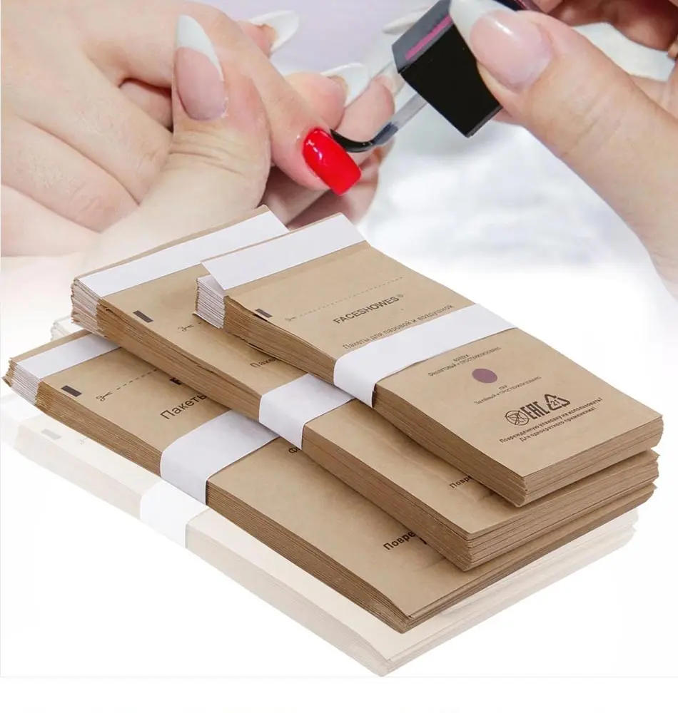 Description Picture 5 of itemDisposable Sterilization Bag Disinfection Machine Kraft Bags 20Pcs Nail Sterilizer Manicure Tools 3 Sizes Nailart Dry Heat Bags