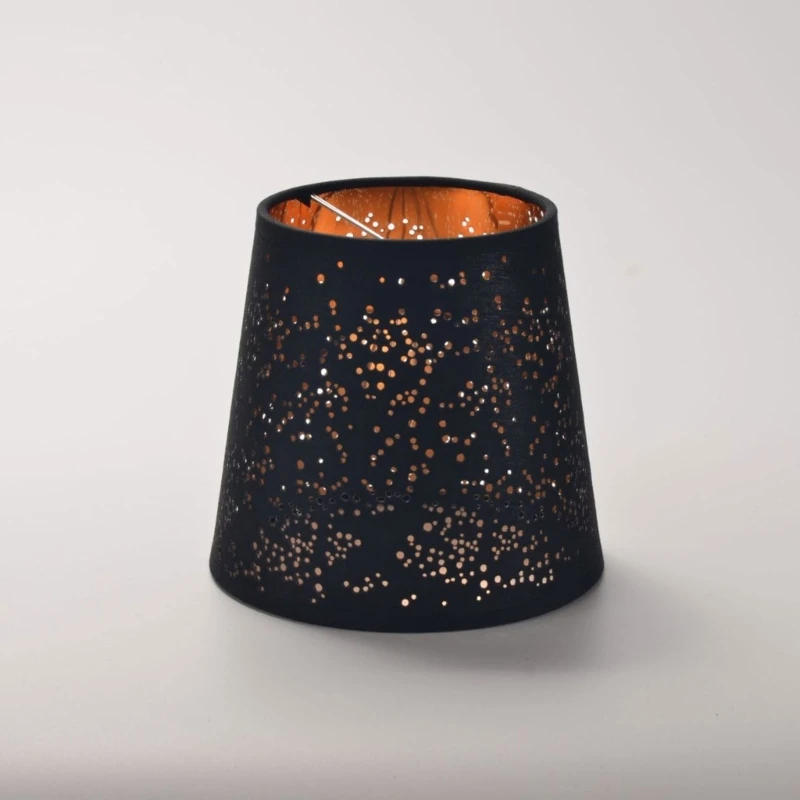 Description Picture 3 of item3Pcs Clip on Chandelier Shades Bells Lamp Covers Fabric Elegant Lampshade