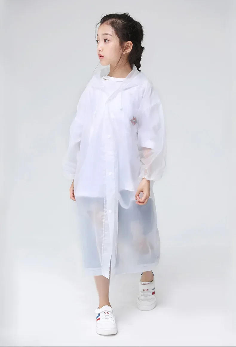 Description Picture 3 of itemChildren Outdoor Hiking Non-Disposable Waterproof Rain Poncho Coat Travel Gear Accessories Kids Rainwear