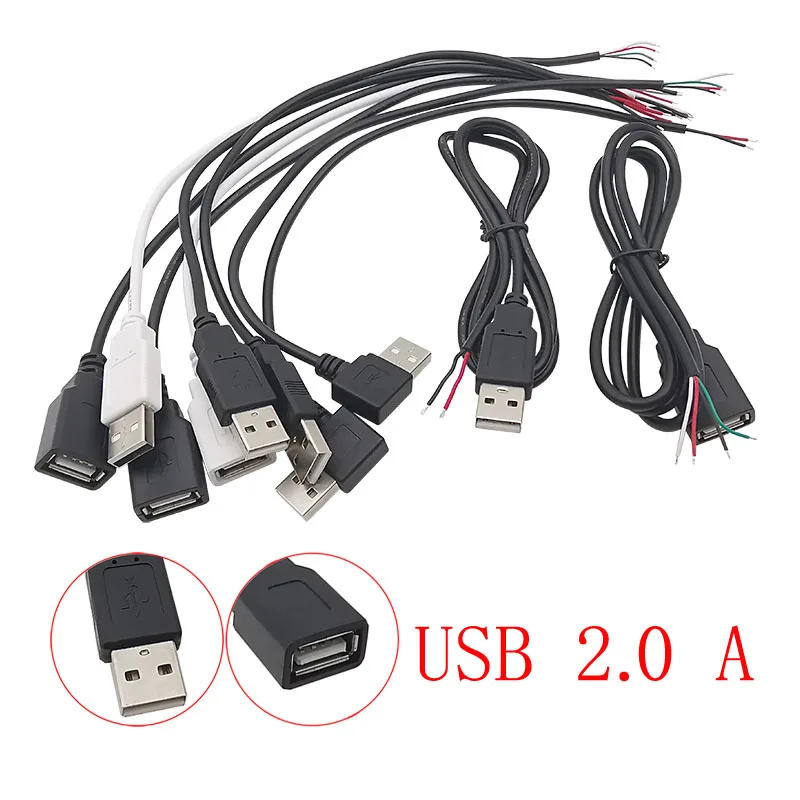 Description Picture 6 of item1Pcs Micro USB/Type C/USB 2.0 A Male Female Plug Wire Connector USB Power Supply Cable 2/4 Pin DIY Charging Data Extension Cords