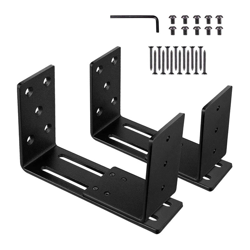 Description Picture 3 of item2Pcs Door Barrier Bracket Door Metal Bar Bracket Security Bar Holder for Garages Gate Door Brace Barn Door Reinforcement