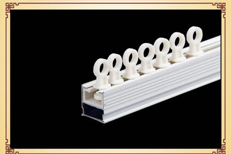 Description Picture 3 of item30pcs Curtain Hooks Curtain Track Pulley Nano Wheel Bathroom Door Curtains Sliding Roller Home Curtain Rod Hardware Accessories