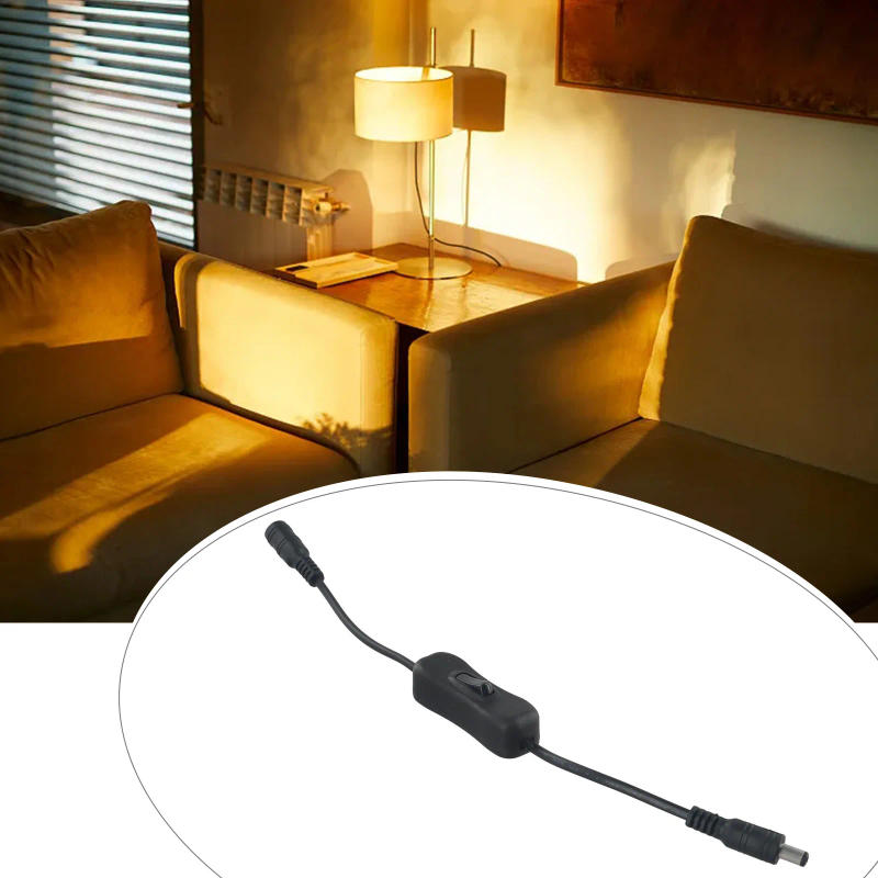 Description Picture 3 of itemDC 12V Inline Rocker Switch On Off With Female Male Power Cable 5.5x2.1mm DC Connector Switch For CCTV LED Strip Light