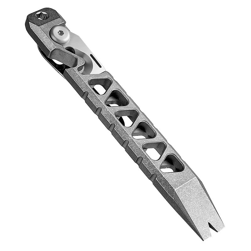 Description Picture 3 of itemTitanium Pry Bar, Keychain Multitool Tool, Pocket Tool Bottle Opener Keychain Outdoor Tool, Titanium Key Chain