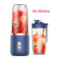 6 Blades Blue 2 Cups