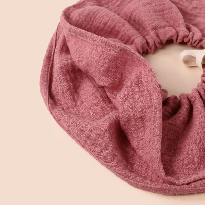 Description Picture 4 of itemBaby Drawstring Adjustable Bibs Newborn 4-layers Gauze Burp Cloth Children Cotton Cute Bandana Feeding Saliva Towel