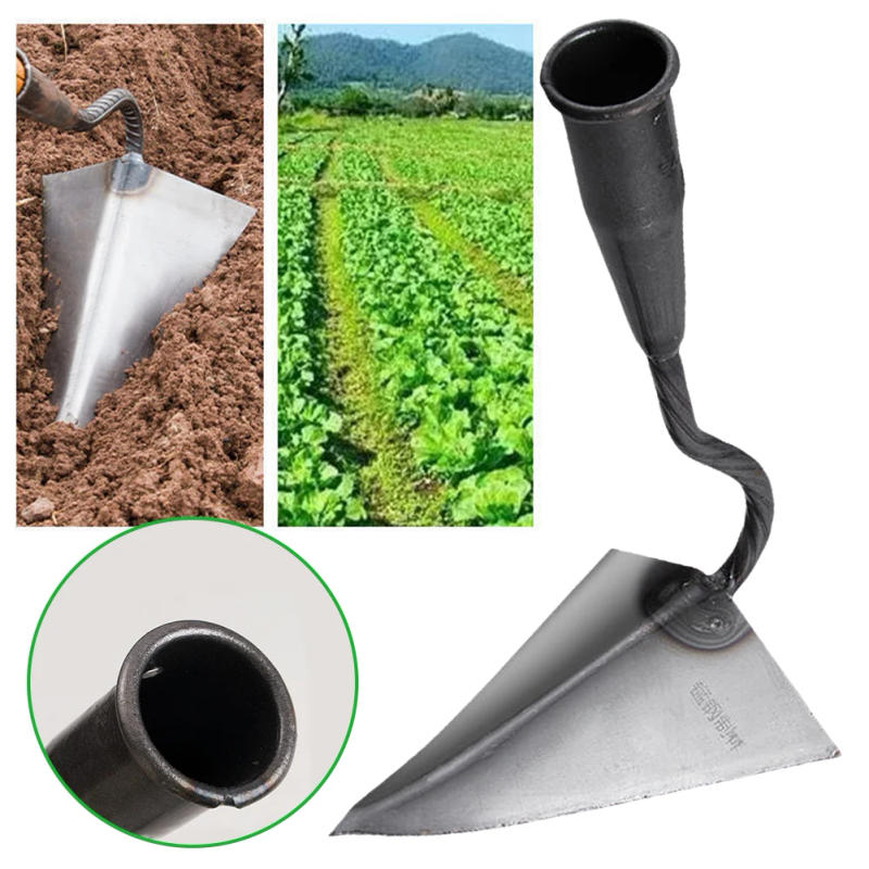Description Picture 5 of itemFurrow Hoe Triangle Small Tip Hoe Agricultural Land Turning Loose Soil Hoe Hand Plow/Manual Plough Rake Hoe Garden Tools
