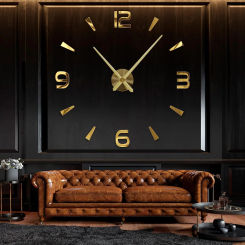 Frameless DIY Wall Clock 3D Mirror Wall Clocks Decor Sticker DIY Quartz Watch kit for Home Living Room Bedroom Office Decoration