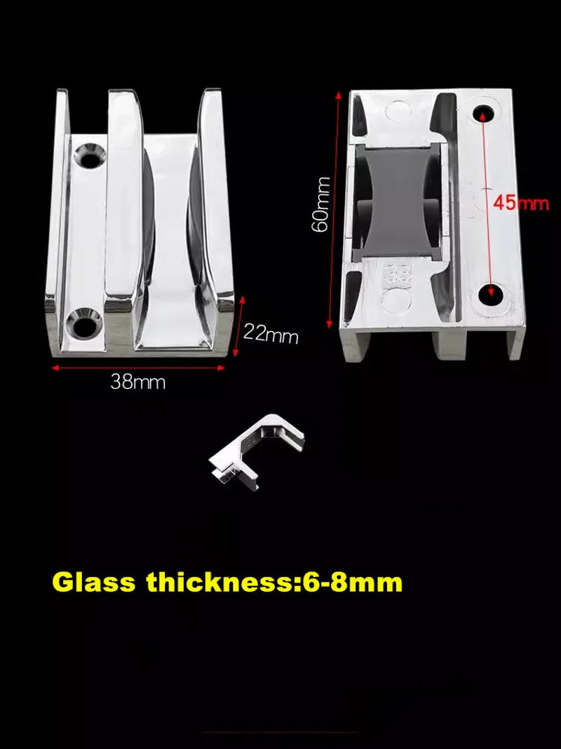 Description Picture 4 of itemShower room accessories, glass limit positioning adhesive, bathroom swing stop (SQH104)