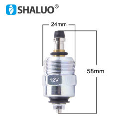 12V 24V Diesel Engine Oil Pump Solenoid Valve Fuel Injection Pump Assembly Oil Cut-off Value Generator Parts 186F 186FA 178F192F