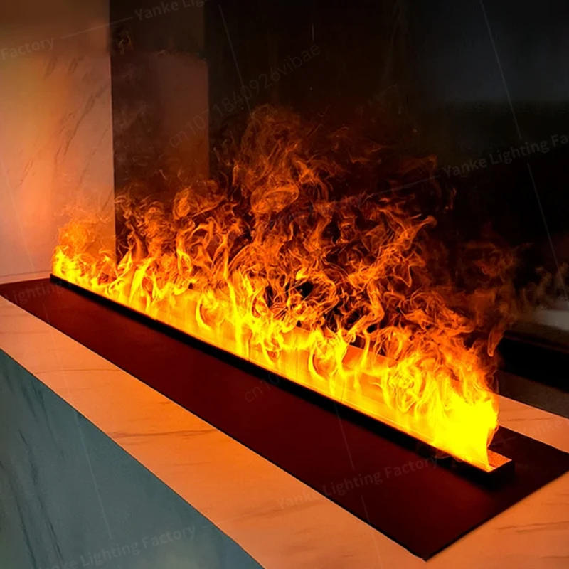 Description Picture 4 of itemSmart 3D Atomized Fireplace ECO Water Vapor Mist with Colorful LED Flame Intelligent Electric Fireplace for Indoor Home Decor