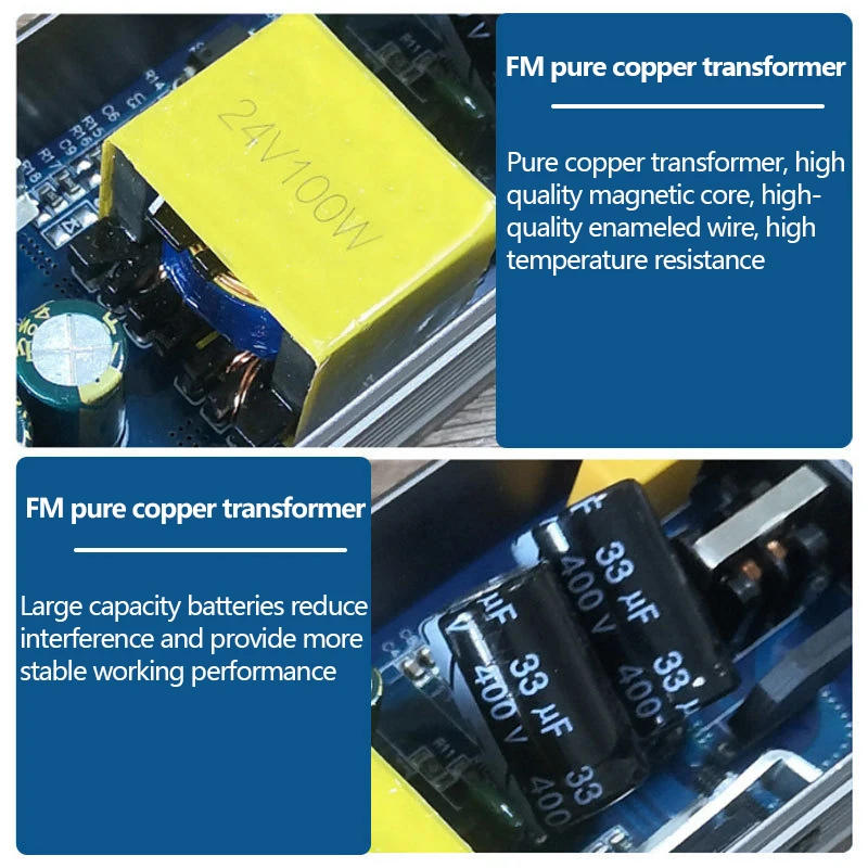 Description Picture 5 of itemUltra Thin Power Supply AC 110V-265V To DC 12V 24V For LED Strip Light Lighting Transformers 12 24 V Volt 60W 100W 200W 300W