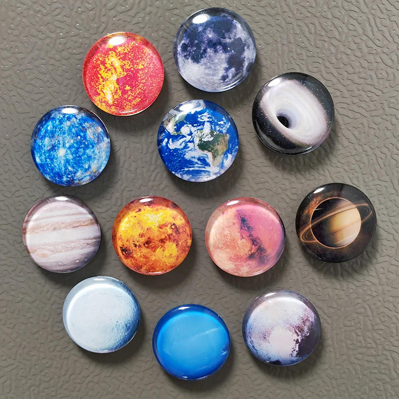Description Picture 3 of itemPlanet Series Fridge Manget Earth Moon Sun Stars Home Decorative Refrigerator Magnets Message Board Stickers Decor