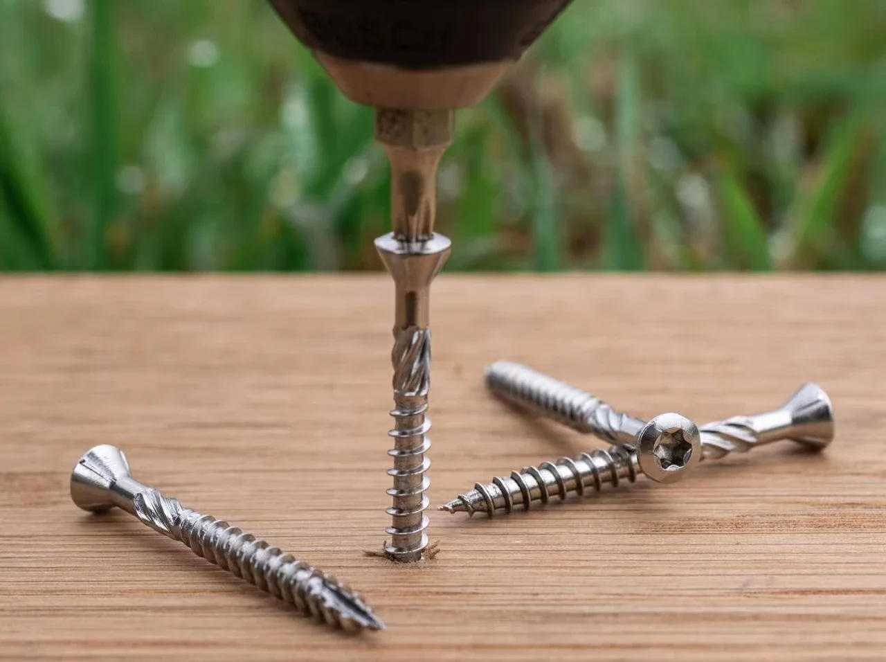 Description Picture 6 of item40PCS 50/60/70/80mm Torx Slot  Knurled Type Screw 410 Stainless Steel Wood Deck Screws Self Tapping Screw