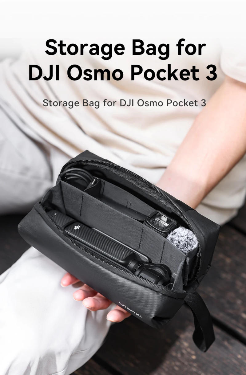 Description Picture 2 of itemUlanzi PK-04 Carrying Bag for DJI Osmo Pocket 3 Protective Travel Storage Box Handheld Gimbal Stabilizer Camera Photography Case